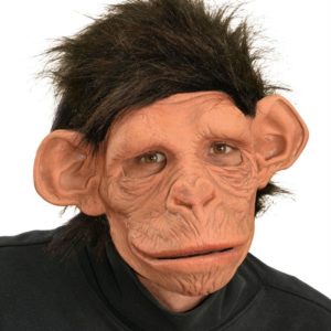 Masque adulte LUXE USA latex chimpanzÈ avec poils - bouche articulÈe