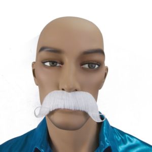 Moustache dandy - blanc