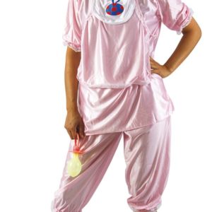 Costume adulte bÈbÈ rose - taille unique