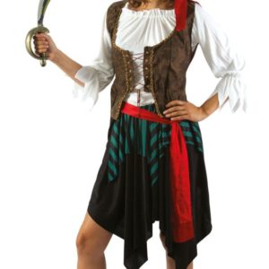 Costume adulte luxe pirate femme jupe - S/M
