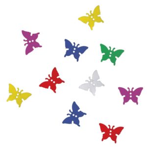 Confettis de table papillon - multicolore - 1,6 cm -  sachet de 10 gr