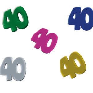 Confettis de table 40 - multicolore - 1,2 cm - sachet de 10 gr