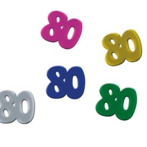 Confettis de table 80 - multicolore - 1 cm - sachet de 10 gr