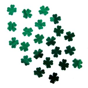Confettis de table trËfle - vert - 1,5 cm - sachet de 10 gr