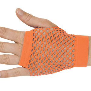 Mitaines - rÈsille - orange fluo - la paire