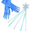 Set de reine des glaces - baguette et gants