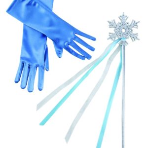 Set de reine des glaces - baguette et gants