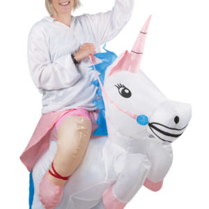 Costume adulte gonflable de licorne - taille unique