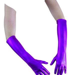 Gants longs - 45 cm - fuchsia mÈtallisÈ- la paire