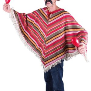 Poncho adulte mexicain - taille unique
