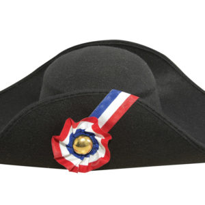 Chapeau imitation laine NapolÈon adulte - noir