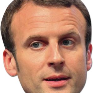 Masque adulte carton - Emmanuel Macron