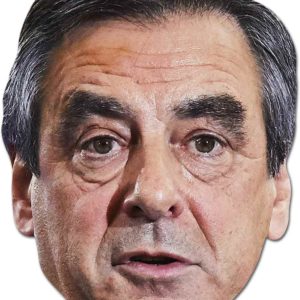 Masque adulte carton - FranÁois Fillon