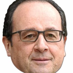 Masque adulte carton - FranÁois Hollande