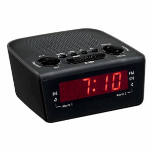 Radio rèveil FM noir