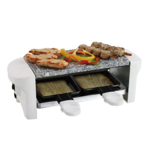 Appareil à raclette blanc 2 personnes