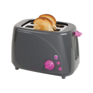 Grille-pain gris et violet