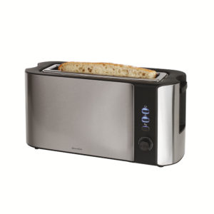 Grille-pain acier inoxydable large fente