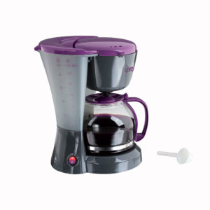 Cafetiëre èlect. bicolore gris/violet