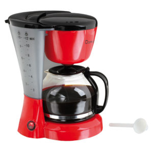 Cafetiëre èlect. bicolore rouge/noir