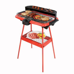 Barbecue èlectrique sur pieds, rouge