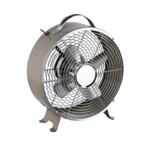 Ventilateur de table vintage taupe