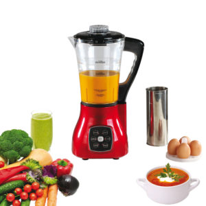 Blender chauffant multifonction rouge