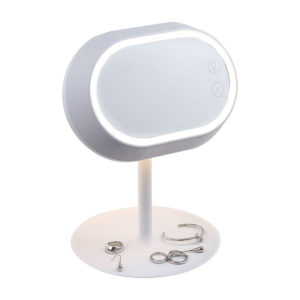 Miroir lampe tactile sur pied
