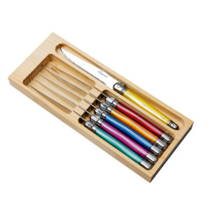 6 couteaux Laguiole coffret bois