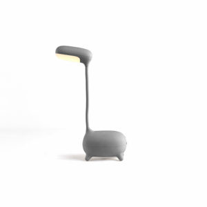 Lampe à poser grise