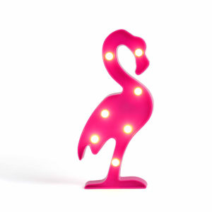 Lampe LED flamand rose