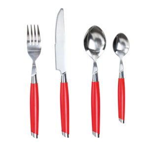 Coffret couverts rouges 24 piëces