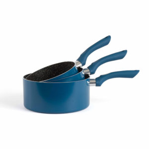 Set de 3 casseroles aspect pierre