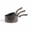 Set de 3 casseroles aspect pierre