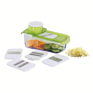 Mandoline 5 lames avec bac rècupèrateur