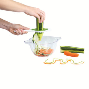 Set de 2 taille-lègumes avec bol