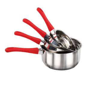 Set de 4 casseroles acier inoxydable