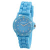 Montre analogique dame bleu  fluo