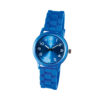 Montre analogique bleue