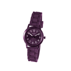 Montre analogique prune