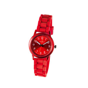 Montre analogique rouge