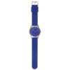 Montre analogique bleue
