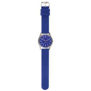 Montre analogique bleue