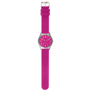 Montre analogique rose