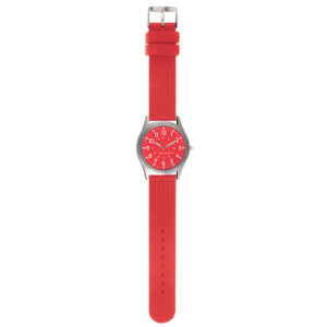 Montre analogique rouge