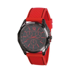 Montre homme analogique rouge