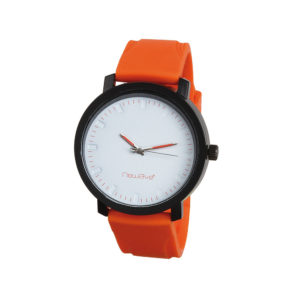 Montre analogique orange