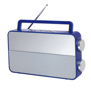 Radio analogique AM/FM bleue