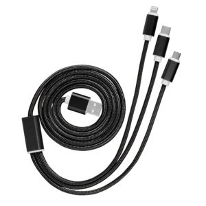 Càble USB 3 en 1 Noir