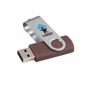 clè USB plastique marron